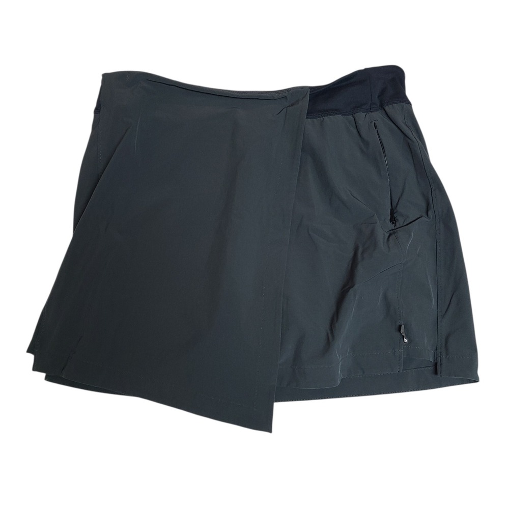 REI Co-op Screenline Skort Womens Large Olive Hiking Outdoor Tennis Hike Skirt